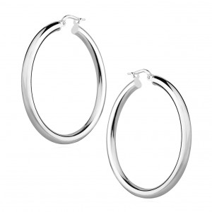 Cercei rotunzi argint Ø37 mm Classic DiAmanti G0035DR-DIA (Argint 925‰ 5,2 g.)